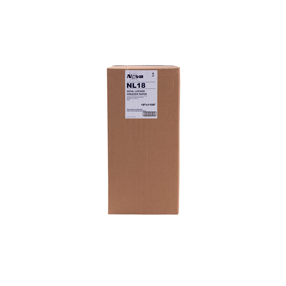 Nova White Freezer Paper, 18 in x 1,100 ft, 40 lb Basis Weight, 1 Roll