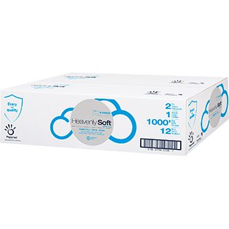 Sofidel Heavenly Soft Jumbo Toilet Tissue, 2-Ply, 1,000 ft., 9-Inch, 12/Case