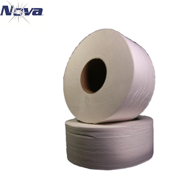 Nova Ultra-Soft 2-Ply Jumbo Roll Bath Tissue, 9 in, 12 Count