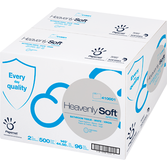 Sofidel Heavenly Soft Bath Tissue, 2-Ply, 4.1 x 3.5 in., 500 Sheets, 96 Rolls/Case