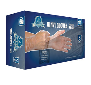 Empress Powder-Free Vinyl Gloves, Small, 10 x 100/Case