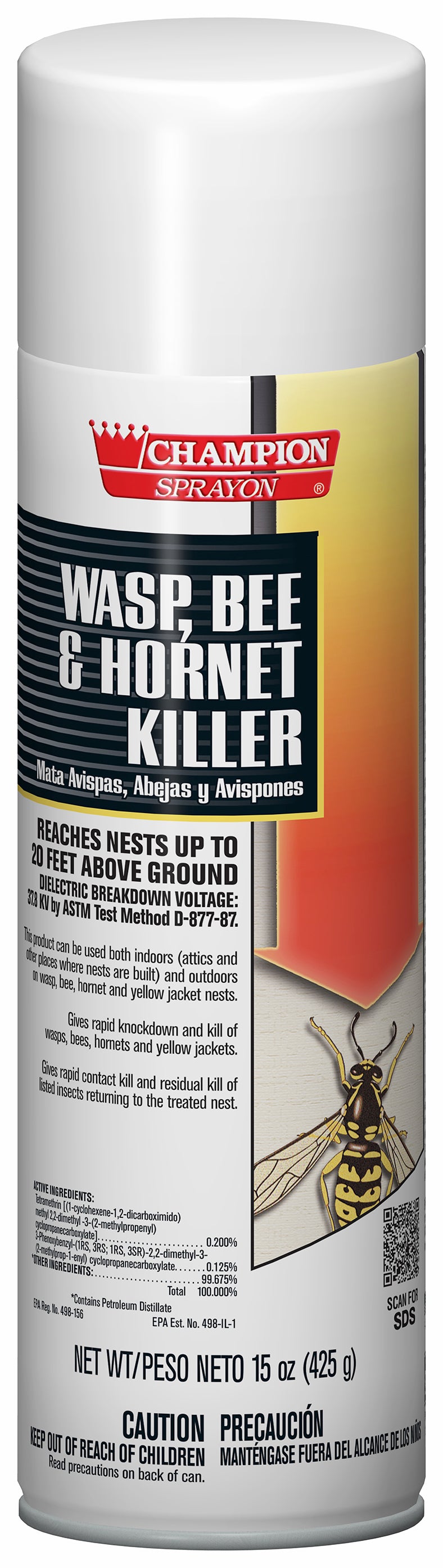 Chase Products Aerosol Wasp, Bee & Hornet Killer 15 oz | 12/Case