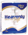 Sofidel Heavenly Soft 2-Ply Bath Tissue, 4 x 4 Inches, 176 Sheets/Roll, 96 Rolls/Case