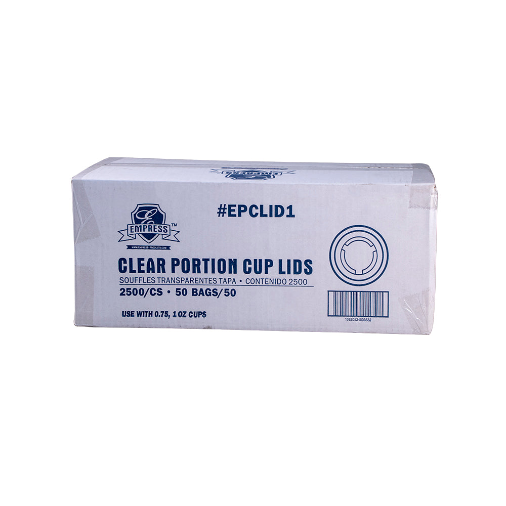 Empress Portion Cup Lids for 0.75 & 1 oz Cups, 50 x 50/Case