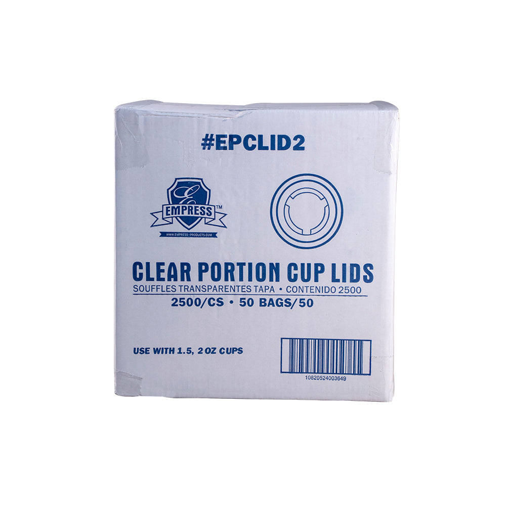 Empress Portion Cup Lids for 1.5, 2 & 2.5 oz Cups, 50 x 50/Case