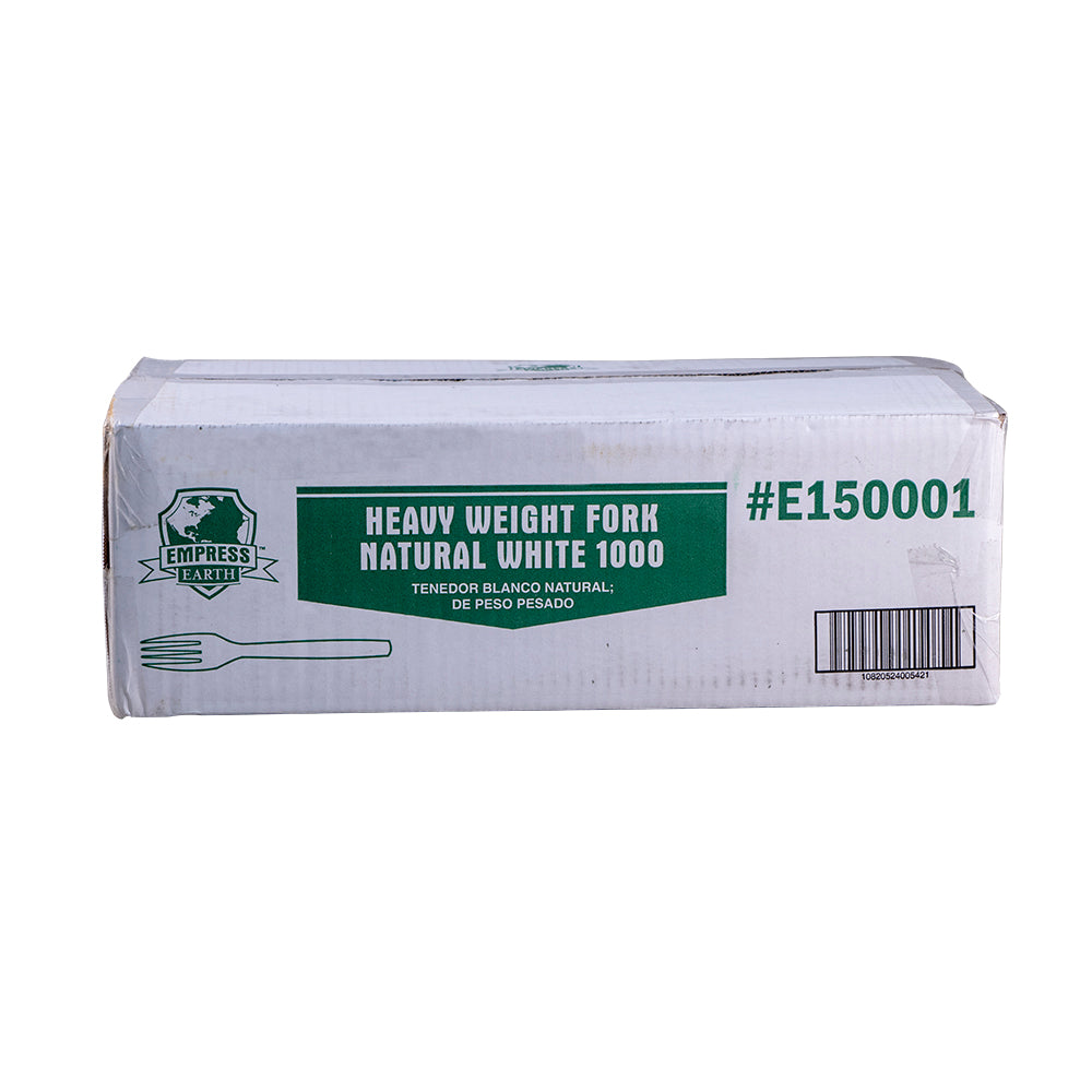 Empress Earth Natural Bio-Blend Heavyweight Forks, Bulk, 1,000/Case