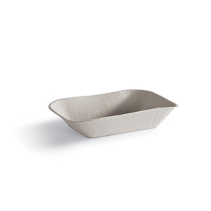 Chinet Just #300 Pulp Food Tray 9"x7" | 500/Case