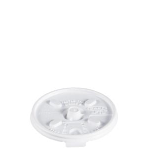 Dart Lift n' Lock Foam Cup Lid White | 10/100 cs (1,000/Case)