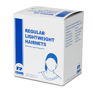 AmerCareRoyal Lightweight Latex-Free Hairnet Dark Brown 24" | 144/Box