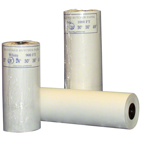Nova White Butcher Paper Roll, 18" x 900', 40 lb Basis Weight, 1 Roll