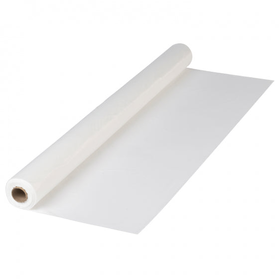 Hoffmaster White Plastic Tablecover Roll, 40" x 300', 1 Roll/Case
