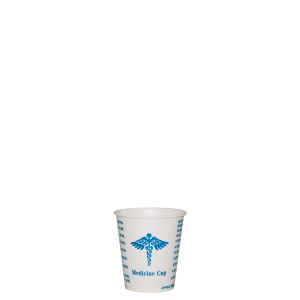 Solo Cup 3 oz Graduated Medicine Cup Paper | 50/100 cs (5000/Case)