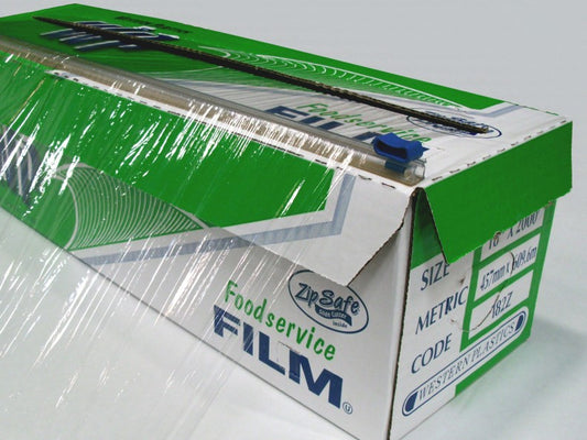 Western Plastics Cling Film, 24" x 2,000', Cutter Box, 1 Box