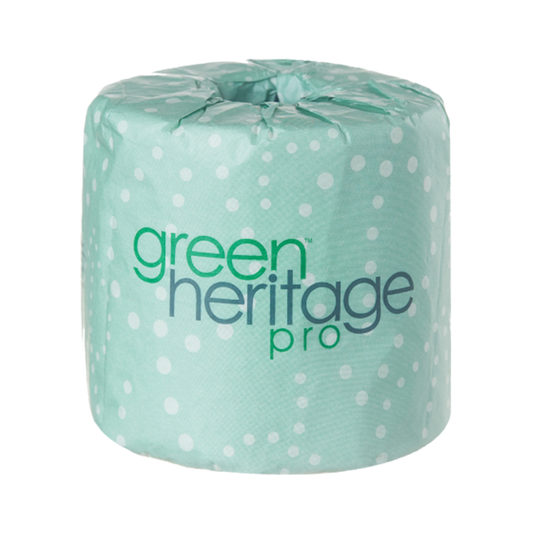 Resolute Green Heritage Pro 2-Ply Bath Tissue, 4.4 x 3.1 in., 500 Sheets/Roll, 96 Rolls/Case