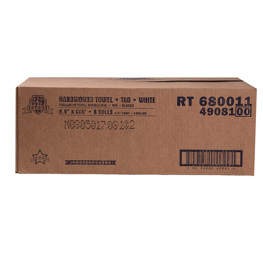 Empress , TAD Premium Hardwound Towel , 7.875" X 800' White , 6 Rolls