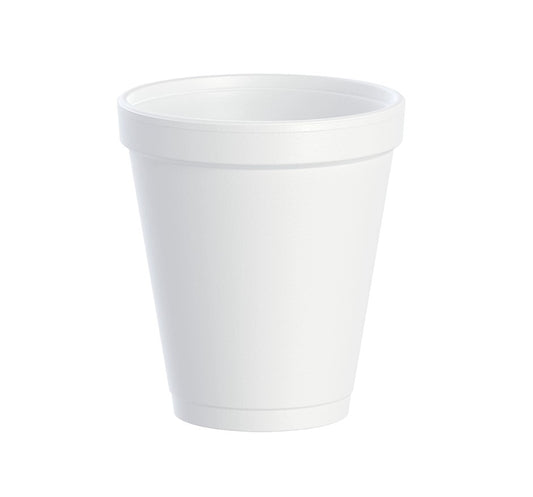 Dart 8 oz Foam Cups, 40/25 Case, 8J8