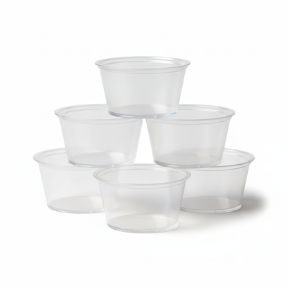 Dart 1 oz Souffle Cups Side Angle