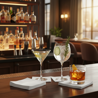 Empress Elite Beverage Napkins Lifestyle