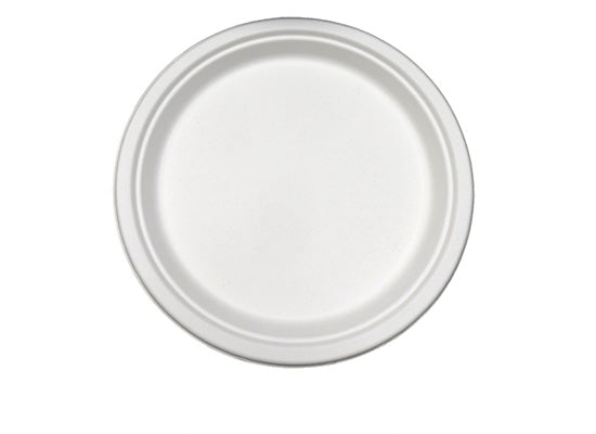 PrimeWare , 6" Heavy Weight Plate Natural White , Bagasse , 8 / 125 cs
