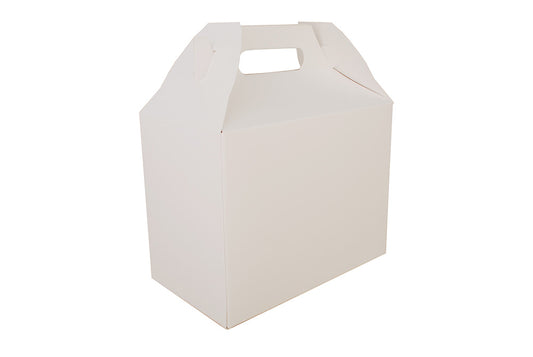 Southern Champion , Paperboard Barn Style Carry Out Box , White 8.88" X 5" X 6.75" 10 lb. , 150 / cs